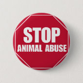 Stop misbruik ronde button 5,7 cm (Voorkant)