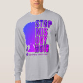 STOP MISOGYNOIR DVA Huiselijk geweld Misbruik T-shirt (Voorkant)
