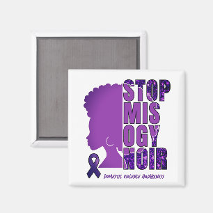 STOP MISOGYNOIR Huiselijk Geweld Bewustzijn Magneet