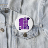 STOP MISOGYNOIR Huiselijk Geweld Bewustzijn Ronde Button 7,6 Cm (In situ)
