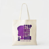 STOP MISOGYNOIR Huiselijk Geweld Bewustzijn Tote Bag (Voorkant)