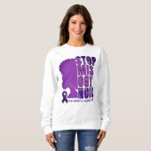 STOP MISOGYNOIR Huiselijk Geweld Bewustzijn Trui (Voorkant volledig)