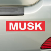 STOP MUSK BUMPERSTICKER (Op auto)