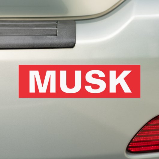 STOP MUSK BUMPERSTICKER (Op auto)