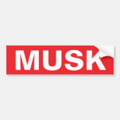 STOP MUSK BUMPERSTICKER (Voorkant)