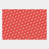 STOP: NAAM / WOORD AANPASSEN Grappige unieke nieuw Inpakpapier Vel (Voorkant 3)