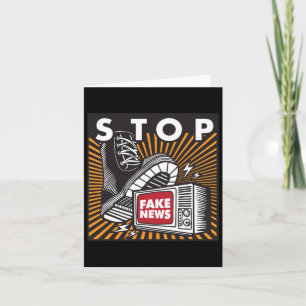Stop nepnieuws - Sluit de tv-Sticker Kaart