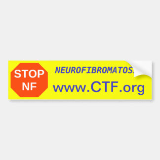 STOP NF, www.CTF.org, NEUROFIBROMATOSIS Bumpersticker