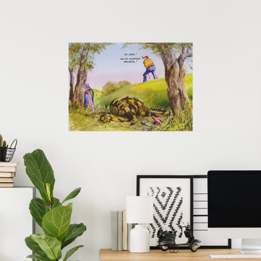 Stop niagging poster (Thuiskantoor)