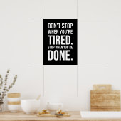 Stop niet als je vastgebonden bent als je klaar be poster (Keuken)