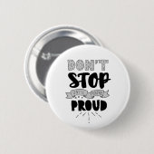 Stop niet Athletic Quote zelf Pride Quote Succes Ronde Button 5,7 Cm (Voorkant /achterkant)