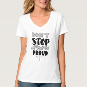 Stop niet Athletic Quote zelf Pride Quote Succes T-shirt