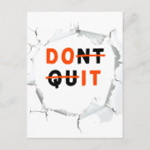 Stop niet | Doe het Briefkaart (Voorkant)