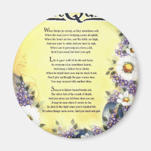 Stop niet=Inspirerende Woorden van Wisdom Magneet