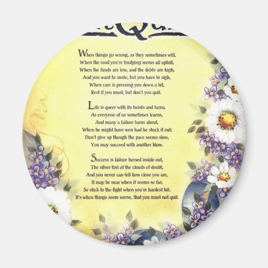 Stop niet=Inspirerende Woorden van Wisdom Magneet (Voorkant)