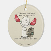 Stop niet keramisch ornament (Links)