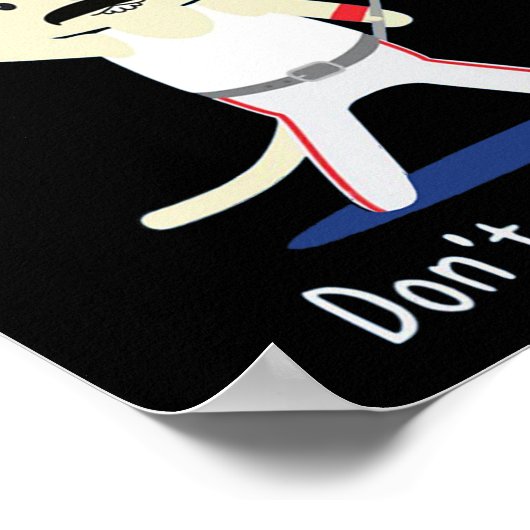 Stop niet Meow Freddie Purcury Gift voor Vrouwen M Poster (Hoek)