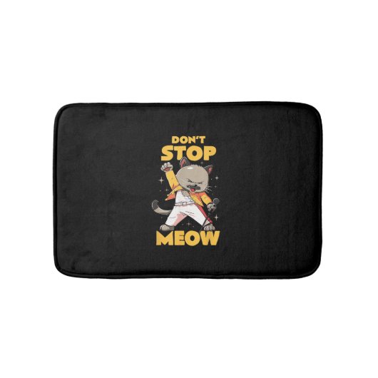Stop niet Meow Schattige Freddie Cat Badmat (Voorkant)