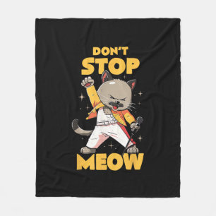 Stop niet Meow Schattige Freddie Cat Fleece Deken