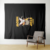 Stop niet Meow Schattige Freddie Cat Wandkleed (In Situ (horizontaal))