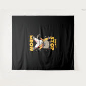 Stop niet Meow Schattige Freddie Cat Wandkleed (Voorkant (horizontaal))