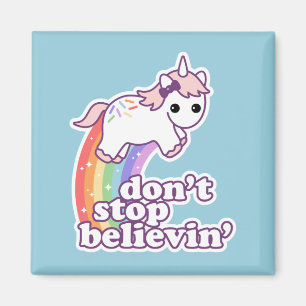 Stop niet met Believin in Unicorns Magneet