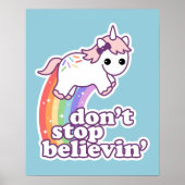 Stop niet met Believin in Unicorns Poster (Voorkant)