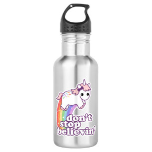 Stop niet met Believin in Unicorns Waterfles
