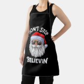 Stop niet met Believin Santa Funny Kerstmis Schort (Insitu)