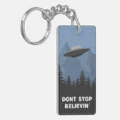 Stop niet met Believin (UFO) Sleutelhanger (Voorkant Links)