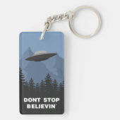 Stop niet met Believin (UFO) Sleutelhanger (achterkant)