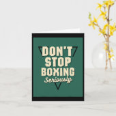 Stop niet met boksen kaart (Gele Bloem)