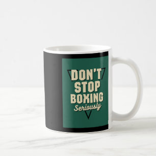 Stop niet met boksen koffiemok