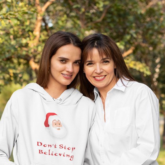 Stop niet met de kerstman te geloven hoodie