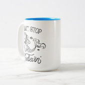 Stop niet met de Mermaid Mok van Believin (Voorkant links)