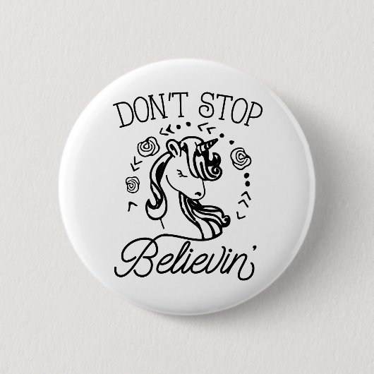 Stop niet met de Unicorn Button van Believin (Voorkant)