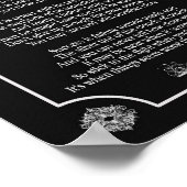 Stop niet met gedicht — 8 x 10 afdrukken poster (Hoek)