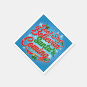 Stop niet met geloven (de komst van de Kerstman) Servet (Hoek)