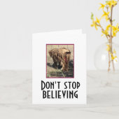 Stop niet met geloven kaart (Gele Bloem)