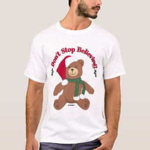 Stop niet met geloven! kerstBeer T-shirt