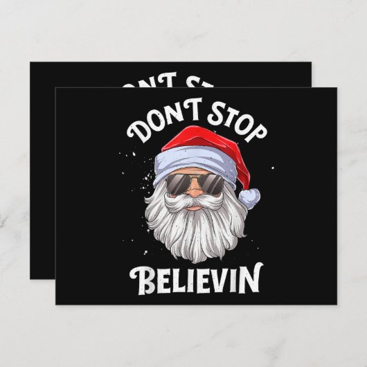 Stop Niet met Geloven Kerstman Grappige Kerst Feestdagenkaart (Voorkant / Achterkant)