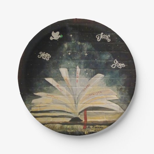 "Stop niet met geloven." Papieren Borden 7" Papieren Bordje (Voorkant)