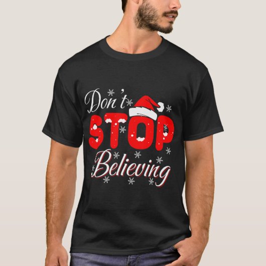 STOP NIET MET GELOVEN T-SHIRT (Voorkant)