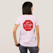 STOP niet met geloven T-shirt (Achterkant volledig)