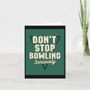 Stop niet met het bowlen van Motivatie Strike Spar Kaart