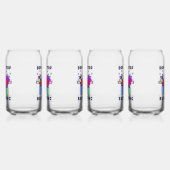 Stop niet met het geloven van de kerstman met gesc blikvorm glas (Rechts)