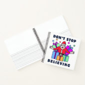 Stop niet met het geloven van de kerstman met gesc notitieboek (Binnen)