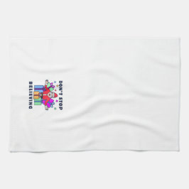 Stop niet met het geloven van de kerstman met gesc theedoek