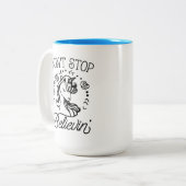 Stop niet met het geloven van eenhoorn Mok (Voorkant links)