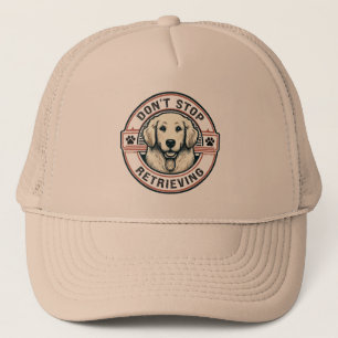 Stop niet met het ophalen van Funny Golden Retriev Trucker Pet